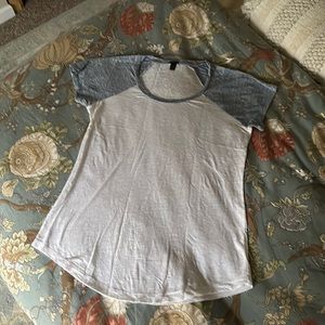J.Crew linen slub baseball tee